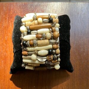 Beaded Cuff Bracelet Handmade (Unique)